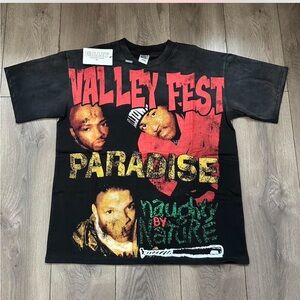 Valley Fest Paradise Naughty by Nature black T-shirt #naughtynature #raptee